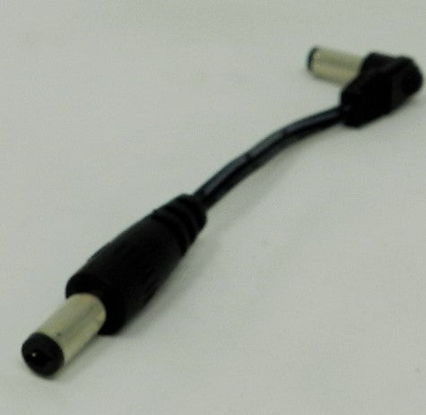 DC Male Straight Plug to Male Right Angle Plug @ 2.1 x 5.5mm to 2.1 x 5.5mm - AC-DC PowerShack