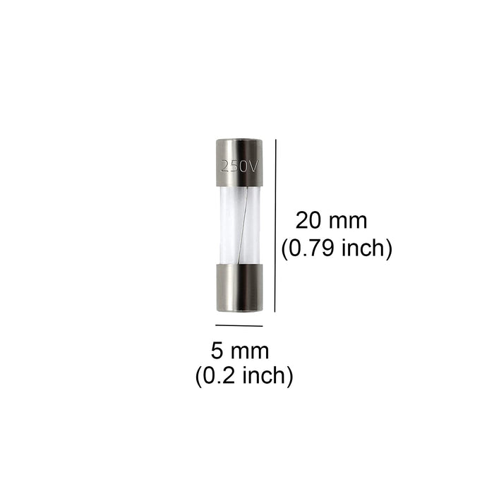 3 AMP GMA FAST BLOW FUSE 5x20mm 5-Pack; Part # GMA-3A-5 - AC-DC PowerShack