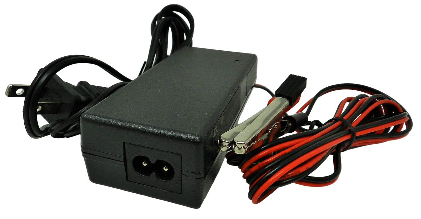 Floating-Smart Charger 12VDC @ 3000mA; Alligator Clips; Part # FC-123AQ - AC-DC PowerShack