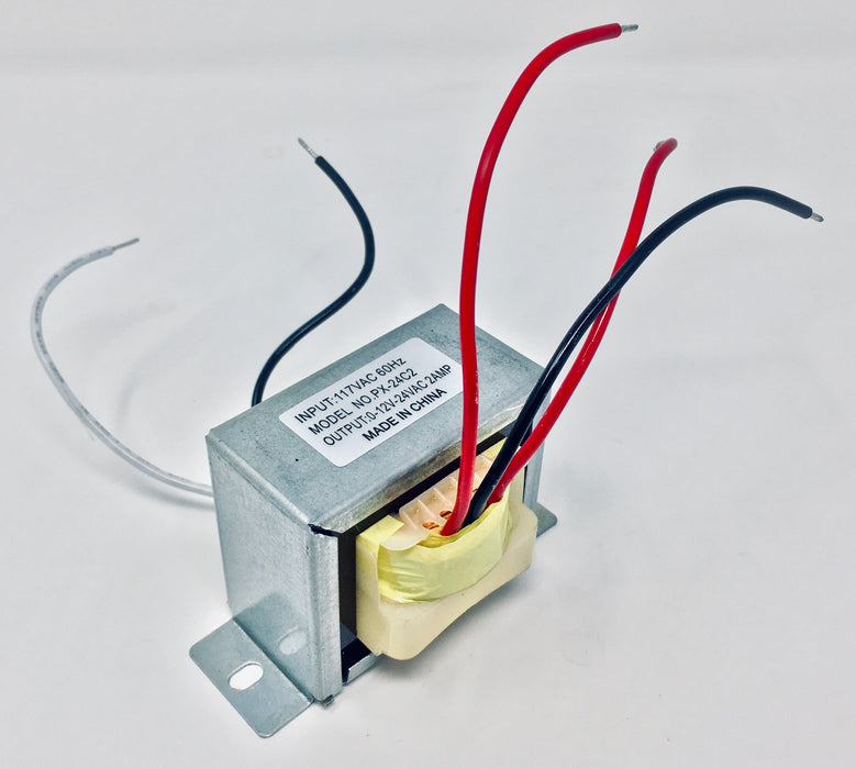 24VCT 24V, 12V Transformer 12V-0-12V CT @ 2A 110VAC to 24VAC 12VAC;  Part #: PX-24C2 - AC-DC PowerShack