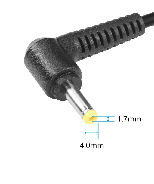 DC Barrel Plug Adapter to 1.7 x 4.0mm plug from 2.1 x 5.5mm - AC-DC PowerShack