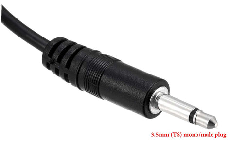 DC Barrel Plug Adapter to 3.5mm mono plug from 2.1 x 5.5mm - AC-DC PowerShack