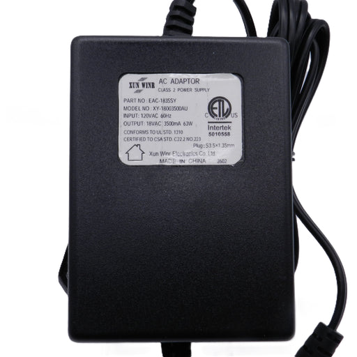 18V AC-AC power adapter for JBL Creature II, 3500mA, 1.35mm x 3.5mm plug, replacement power supply by PHC Enterprise