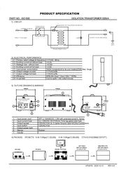 Professional 500VA isolation transformer by PHC Enterprise, Inc., converting 117VAC to 117VAC for electrical isolation.