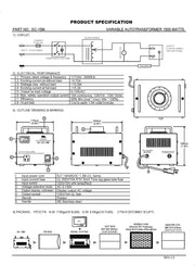Variable Transformer 15 Amp (1500 Watts); 0~130VAC Output & LCD Volt Meter - AC-DC PowerShack
