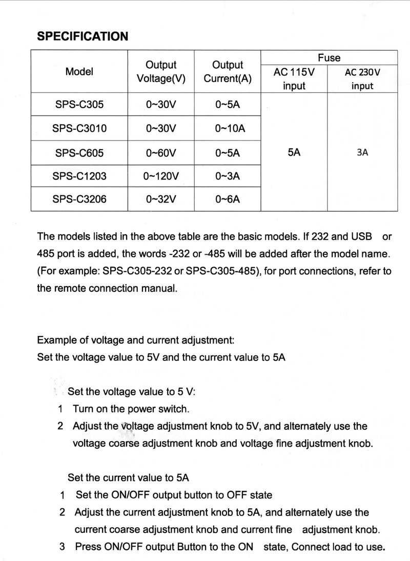 0~60VDC @ 0~5A Dual Adjustable Regulated Switching Power Supply - AC-DC PowerShack