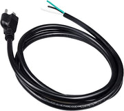 12ft 18/3 Prong Replacement Power Supply Cord Pigtail, Part # 3/18AWG-12 - AC-DC PowerShack