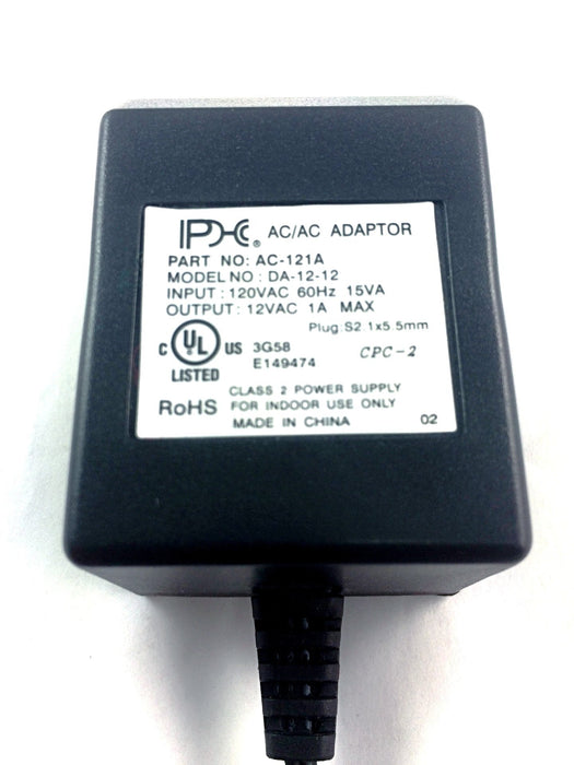 AC-AC Power Supply 12VAC @ 1000mA; 2.1 x 5.5mm; Part # AC-121A - AC-DC PowerShack