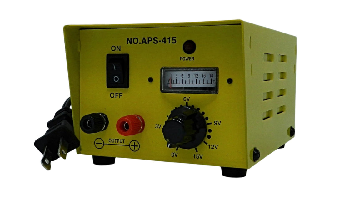 Adjustable 3~15VDC @ 4A DC Regulated Switching Power Supply (YELLOW); Part # APS-415Y - AC-DC PowerShack