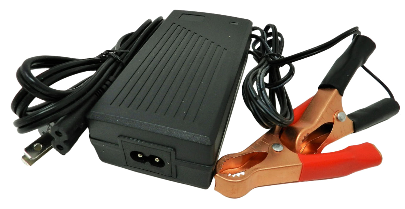 Floating-Smart Charger 12VDC @ 2500mA; Alligator Clips; Part # FC-12250 - AC-DC PowerShack