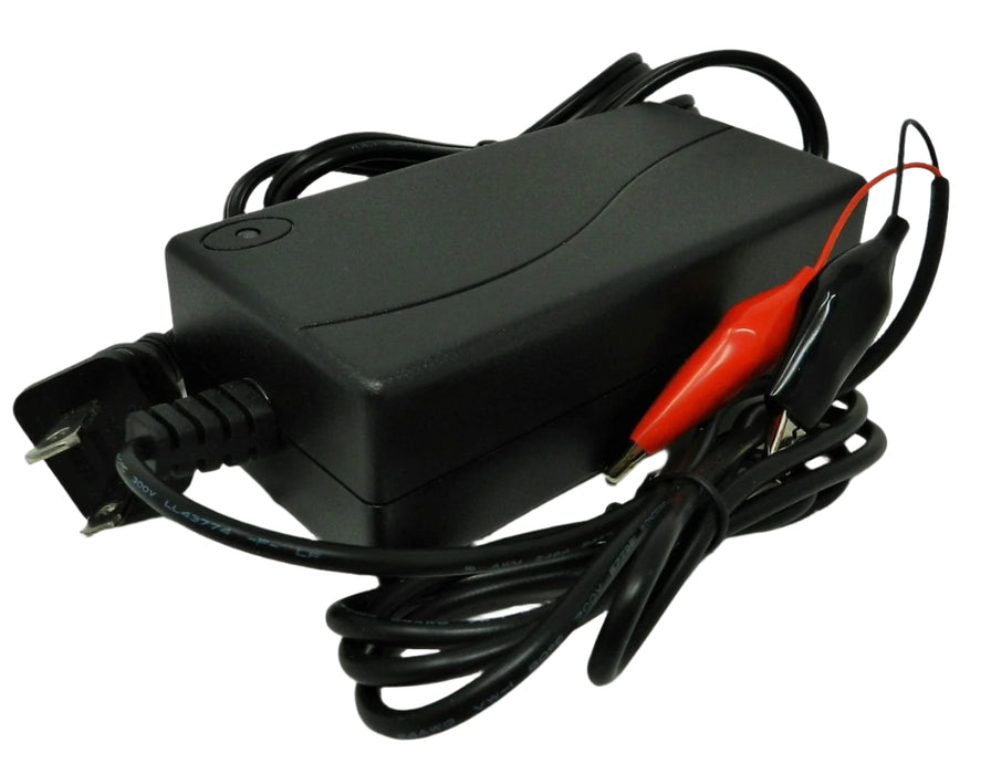 Floating-Smart Charger 36VDC @ 1000mA; Alligator Clips; Part # FC-361C - AC-DC PowerShack