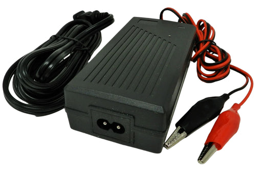 Floating-Smart Charger 48VDC @500mA; Alligator Clips; Part # FC-4805 - AC-DC PowerShack