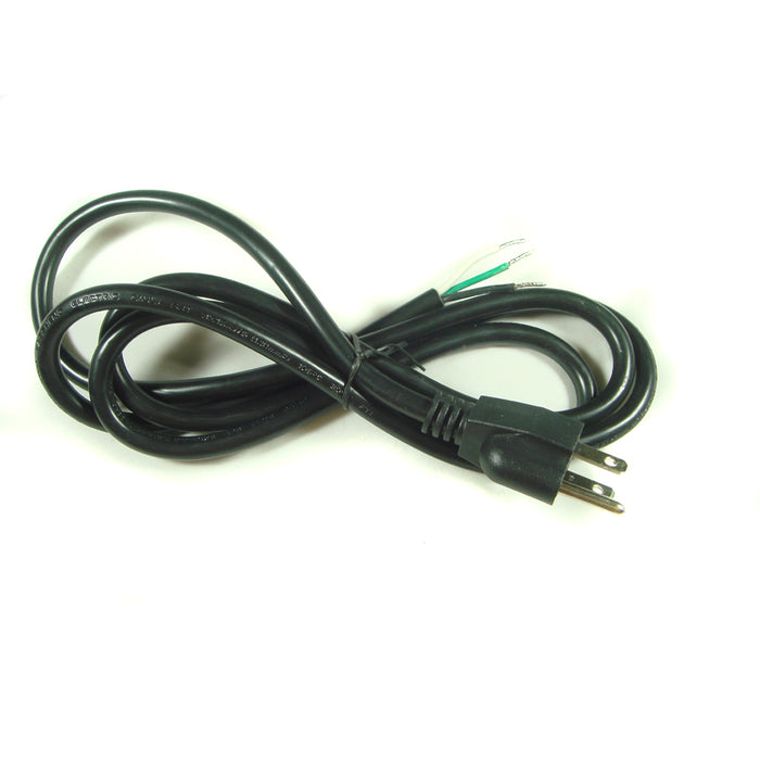 6ft 16/3 Prong Replacement Power Supply Cord Pigtail, Part # 3/16AWG - AC-DC PowerShack