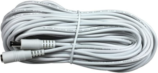 HDCQ50W 50ft 2.1mm x 5.5mm DC Plug Extension Cable, 20 AWG, WHITE - AC-DC PowerShack