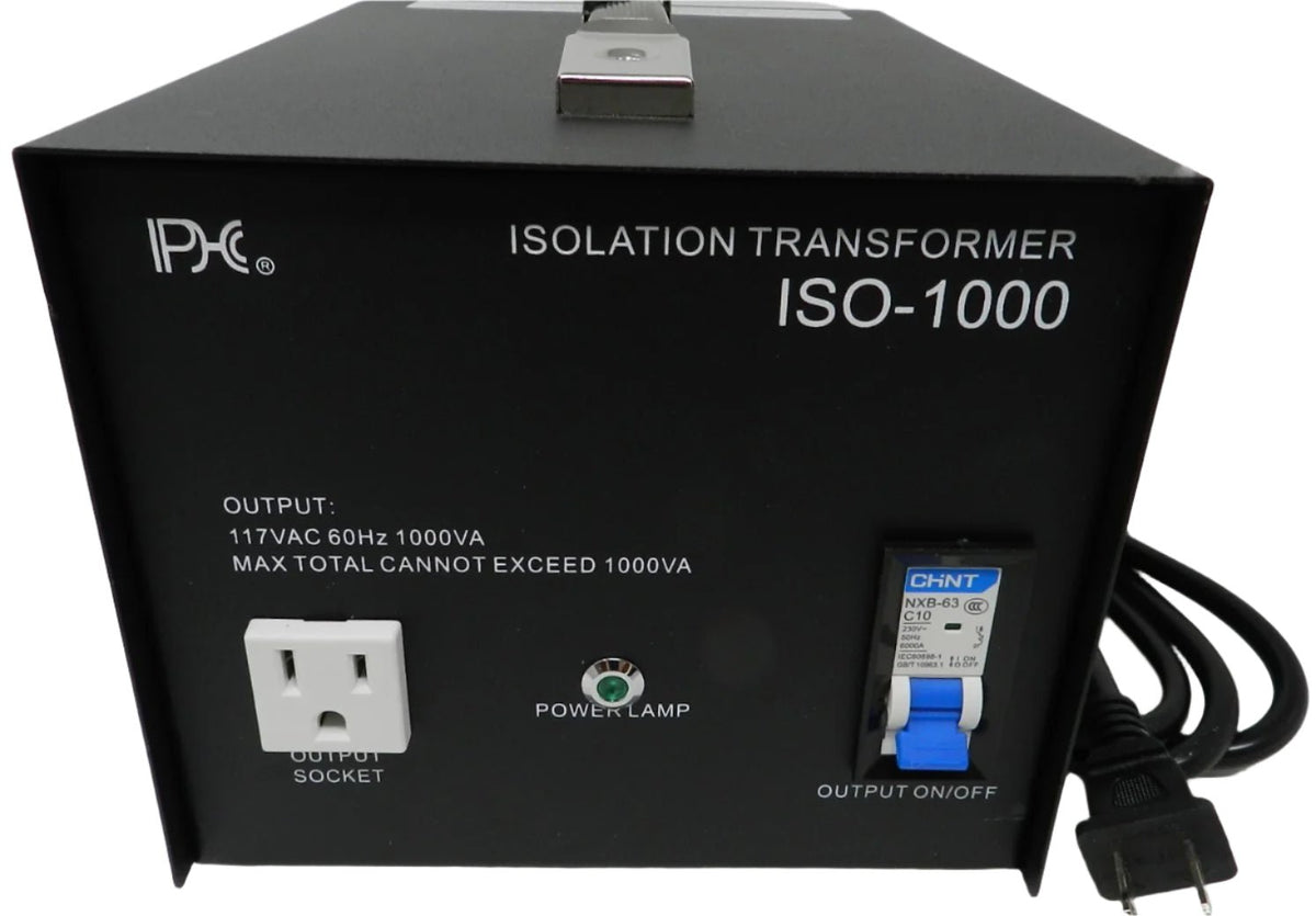 Transformer Isolate Professional 1000VA Isolation Transformer | 117VAC to 117VAC - ISO-1000 ...