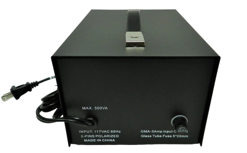 Isolation Transformer, 120VAC Input Voltage; 117 to 124VAC Output Voltage @ 300 watts max; Part # ISO-300 - AC-DC PowerShack