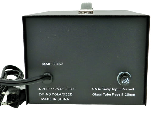 Isolation Transformer, 120VAC Input Voltage; 117 to 124VAC Output Voltage @ 500 watts max; Part # ISO-500 - AC-DC PowerShack