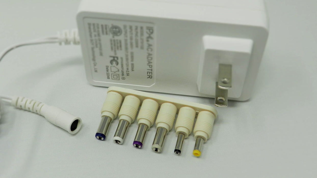 6-detachable plugs included; 2731122