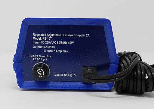 3~15VDC @ 2A DC Regulated Switching Tattoo Power Supply; Part # PS-10T - AC-DC PowerShack