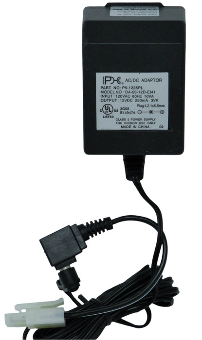 AC-DC Linear Power Supply 12VDC @ 250mA; Tamiya Male Plug; Part # PV-1225PLC - AC-DC PowerShack