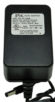 AC-DC Linear Power Supply 12VDC @800mA; 2.5 x 5.5mm (+) center polarity; Part # PV-1280B - AC-DC PowerShack
