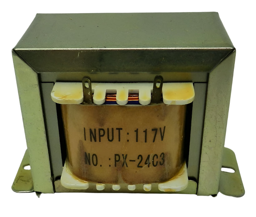 24VCT 24V, 12V Transformer 12V-0-12V CT @ 3A 110VAC to 24VAC 12VAC;  Part #: PX-24C3 - AC-DC PowerShack