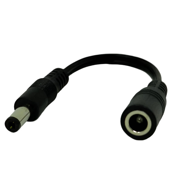 DC Barrel Plug Adapter to 2.1 x 5.5mm plug from 2.1 x 5.5mm; REVERSES the POLARITY - AC-DC PowerShack