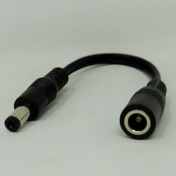 DC Barrel Plug Adapter to 2.1 x 5.5mm plug from 2.1 x 5.5mm; REVERSES the POLARITY - AC-DC PowerShack