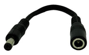 DC Barrel Plug Adapter Converter PHC Enterprise, Inc. female 2.1mm x 5.5mm to male 2.5mm x 5.5mm with 18 AWG wire