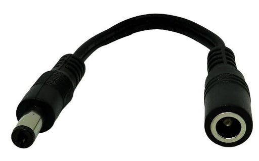 DC Barrel Plug Adapter Converter PHC Enterprise, Inc. female 2.1mm x 5.5mm to male 2.5mm x 5.5mm with 18 AWG wire