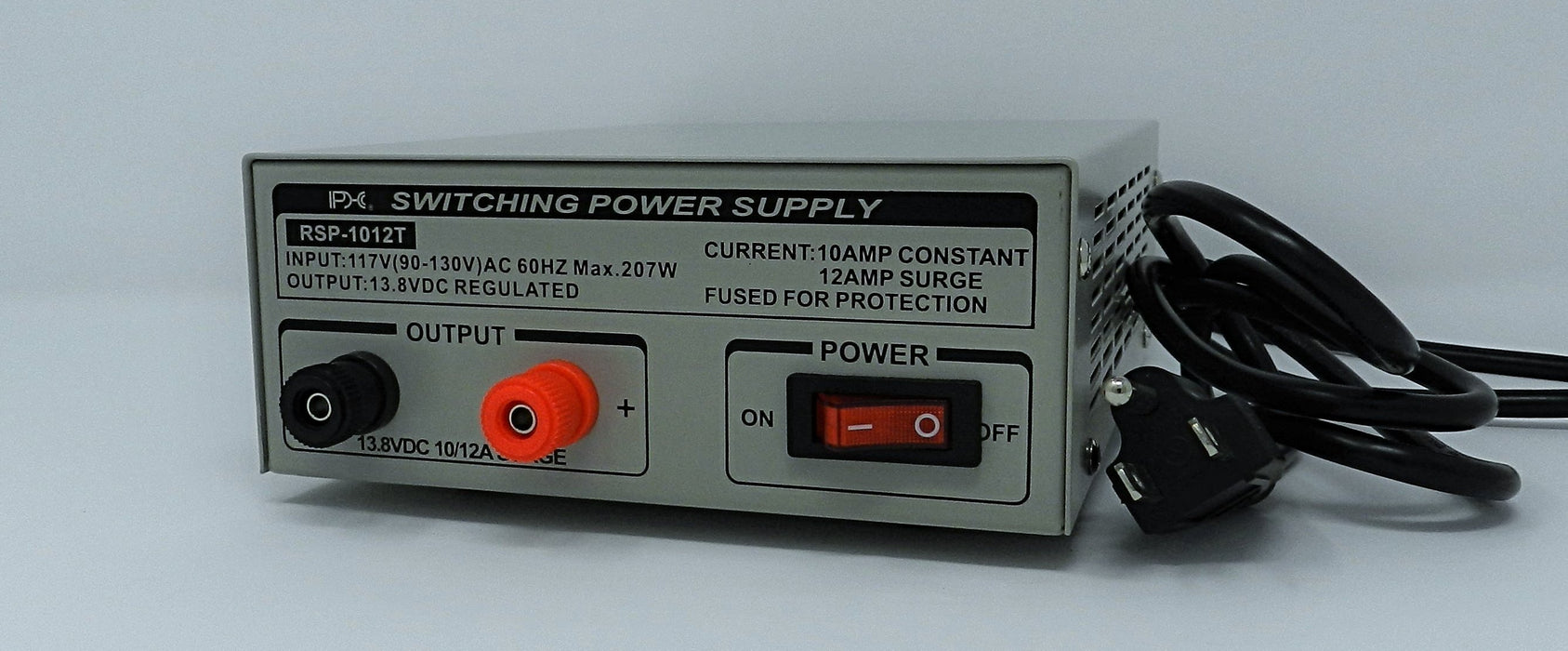 13.8VDC @ 10A DC Regulated Switching Power Supply; Part # RSP-1012T - AC-DC PowerShack