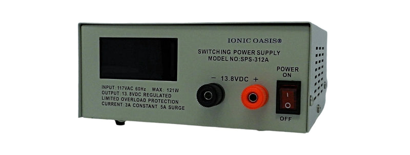 13.8VDC @ 5A DC Regulated Switching Power Supply; LED Volt Meter; Part # SPS-312A - AC-DC PowerShack