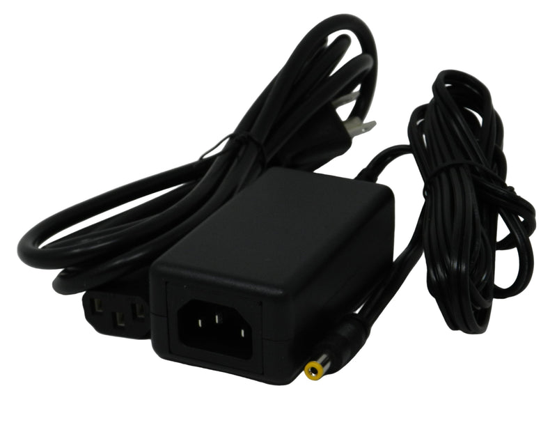 AC-DC Switching Regulated Power Supply 12VDC @ 1250mA; 2.1 x 5.5mm (+) center polarity; Part # SW-1212C - AC-DC PowerShack