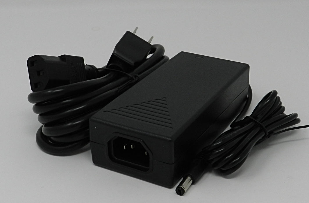 AC-DC Switching Regulated Power Supply 24VDC @ 2500mA; 2.1 x 5.5mm (+) center polarity; Part # SW-242D - AC-DC PowerShack