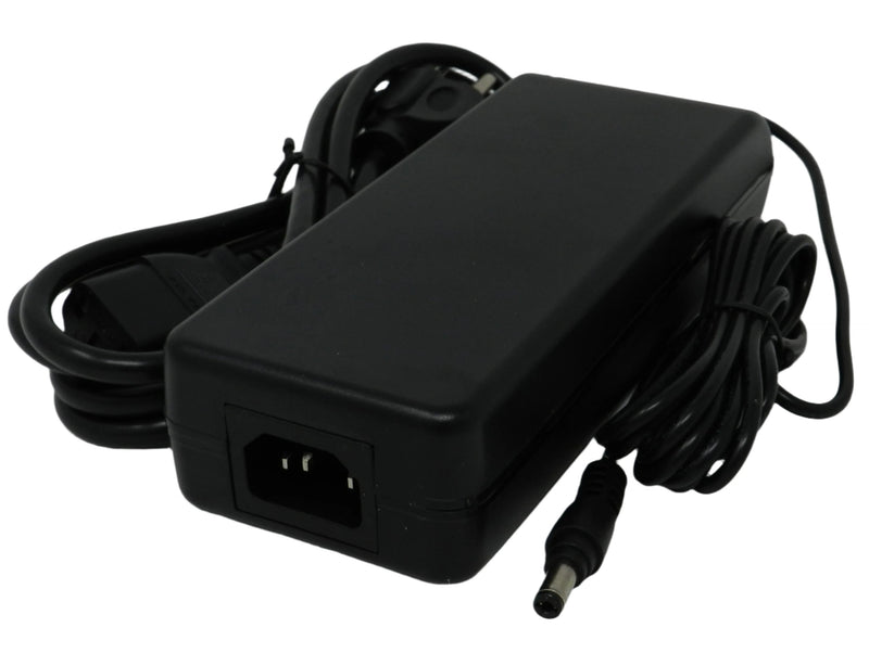 AC-DC Switching Regulated Power Supply 24VDC @ 5000mA; 2.1 x 5.5mm (+) center polarity; Part # SW-245A - AC-DC PowerShack